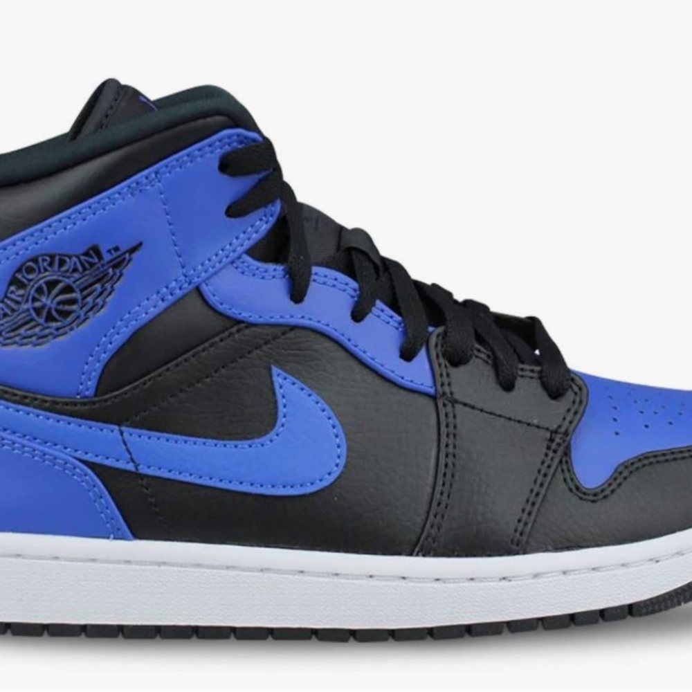 Air Jordan Black and Blue Sneakers